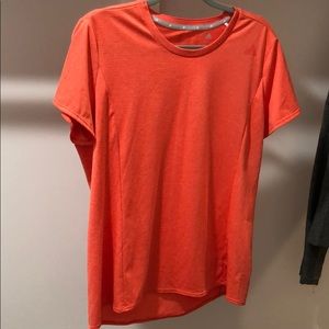 Adidas Coral Climalite Work Out T Shirt Size L